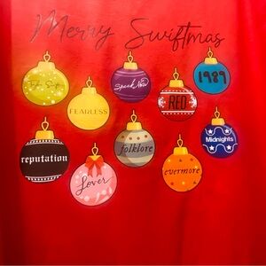 Oversized Red Women’s Shirt long sleeve with Ornament Design